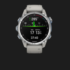 Garmin Descent Mk3i 43mm Carbon Gray DLC Titanium with Black Silicone Band